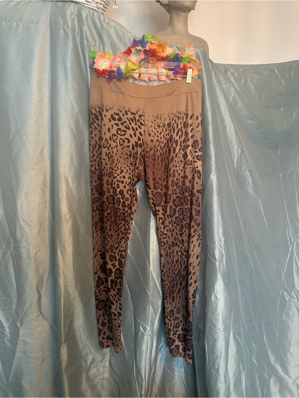Vocal Brown Leopard Print Leggings XL